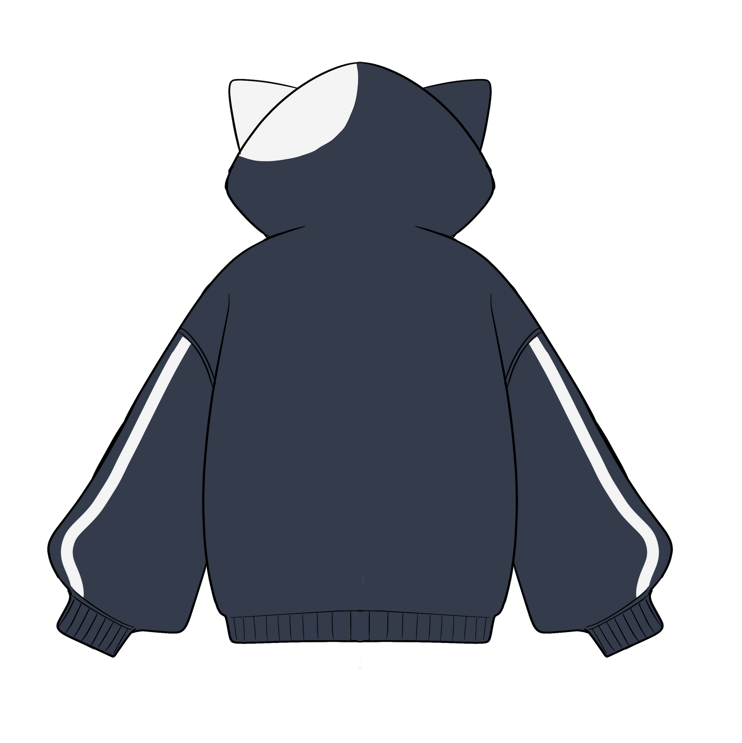 NOIZU×夜瀬らう|『びすけパーカー』オーバーサイズ猫耳付きユニセックスパーカー 【2025年12月中旬予約開始】