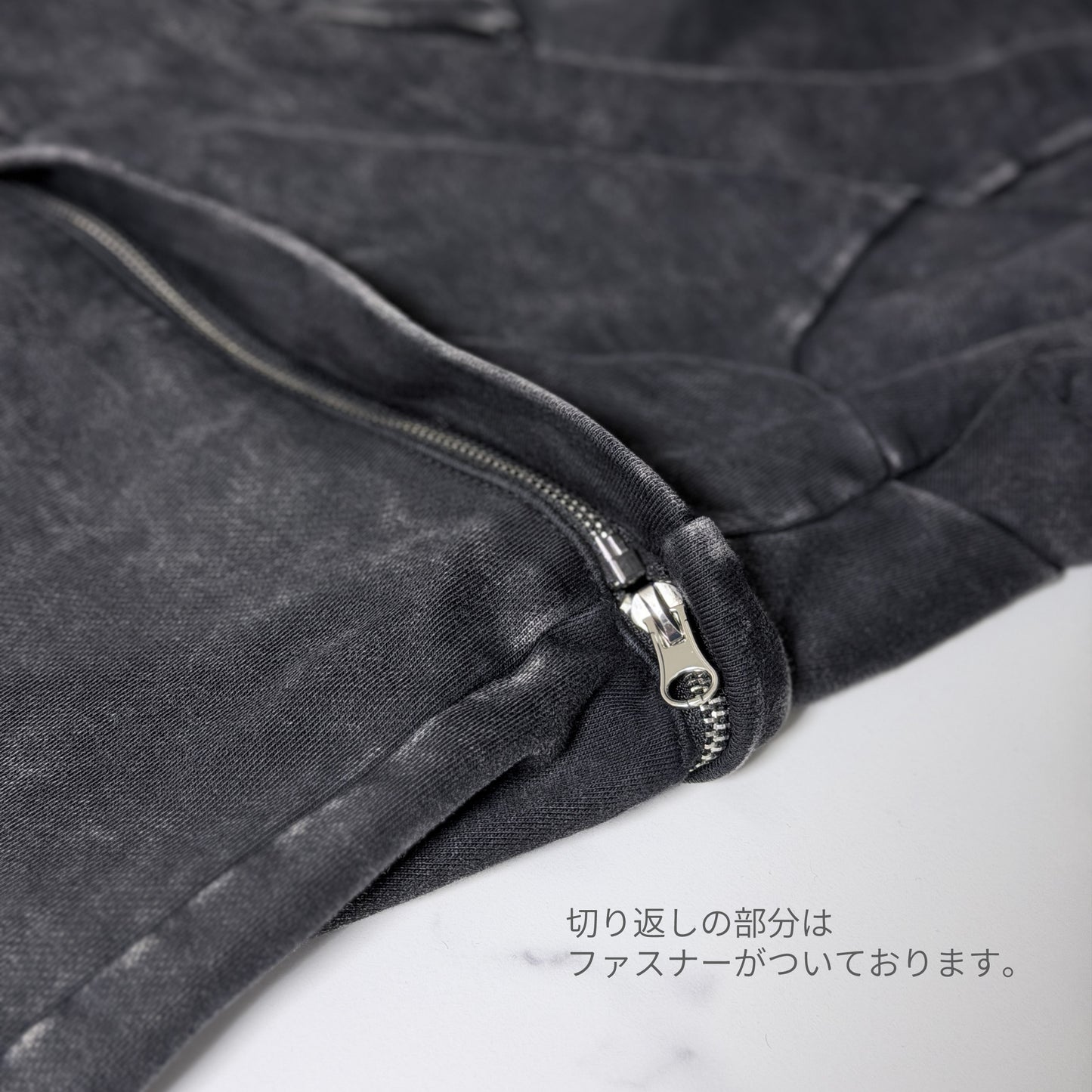 NOIZU×UZNo｜『Heavyパーカー』ヴィンテージ加工オーバーサイズユニセックスパーカー