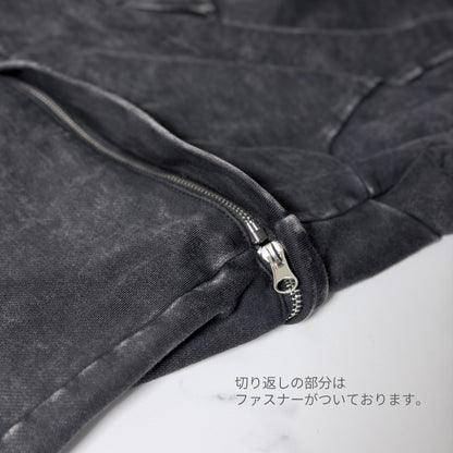 NOIZU×UZNo｜『Heavyパーカー』ヴィンテージ加工オーバーサイズユニセックスパーカー