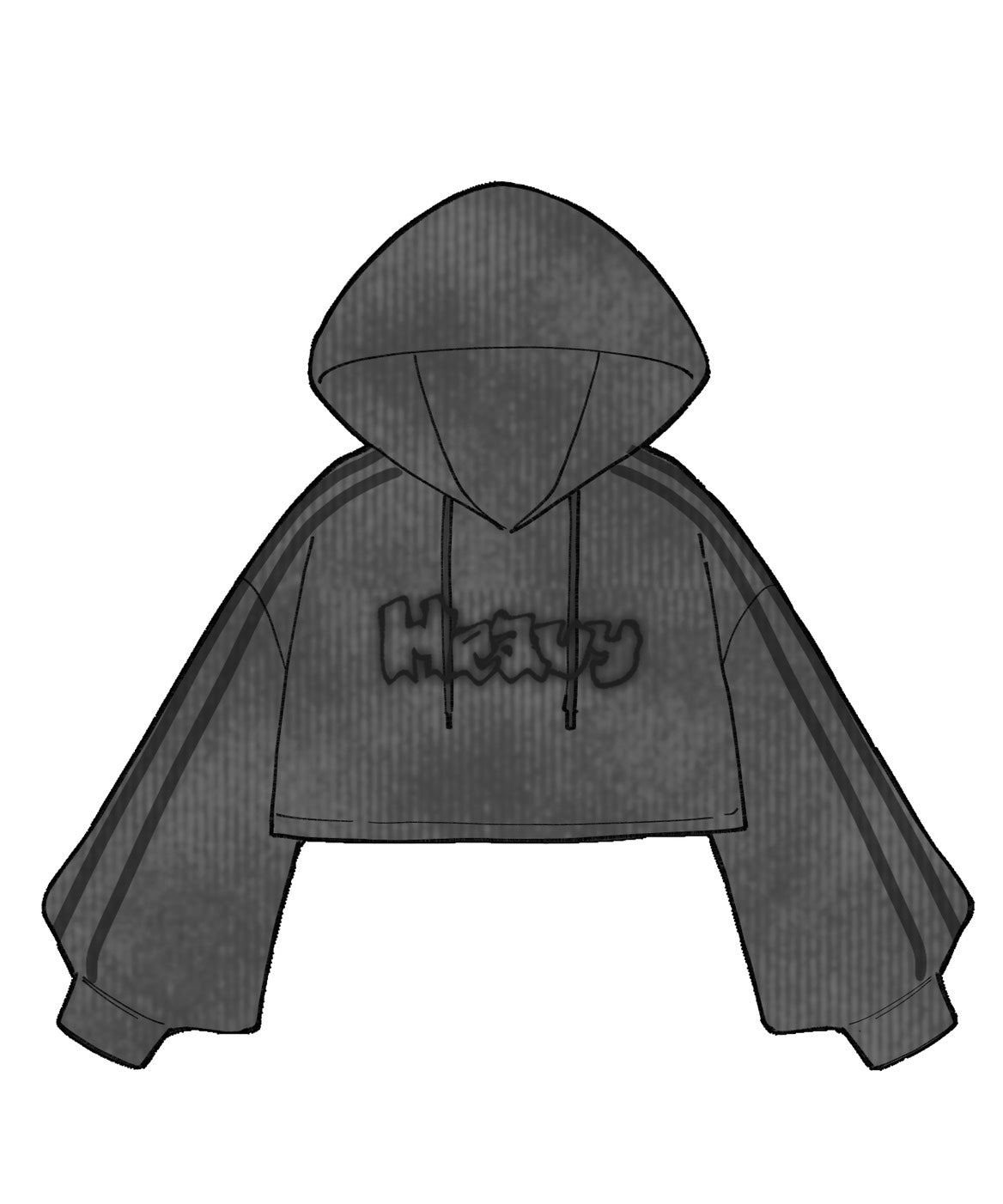 NOIZU×UZNo｜『Heavyパーカー』ヴィンテージ加工オーバーサイズユニセックスパーカー